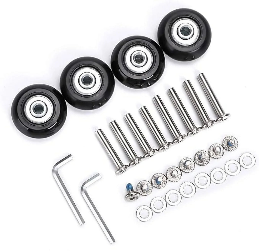 Replacement A OwnMy of Bearings Set Wheels, Swivel Caster Luggage Kits, Repair Wheels 4 Rubber 40mm Suitcase x 18mm