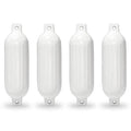 Fender, Piece - Guard Docking Kapsco 4 Vinyl Bumpers x White Moto Ribbed 23 Twin Mooring Inflatable Eye Pontoon in. 6.5 Boat Dock