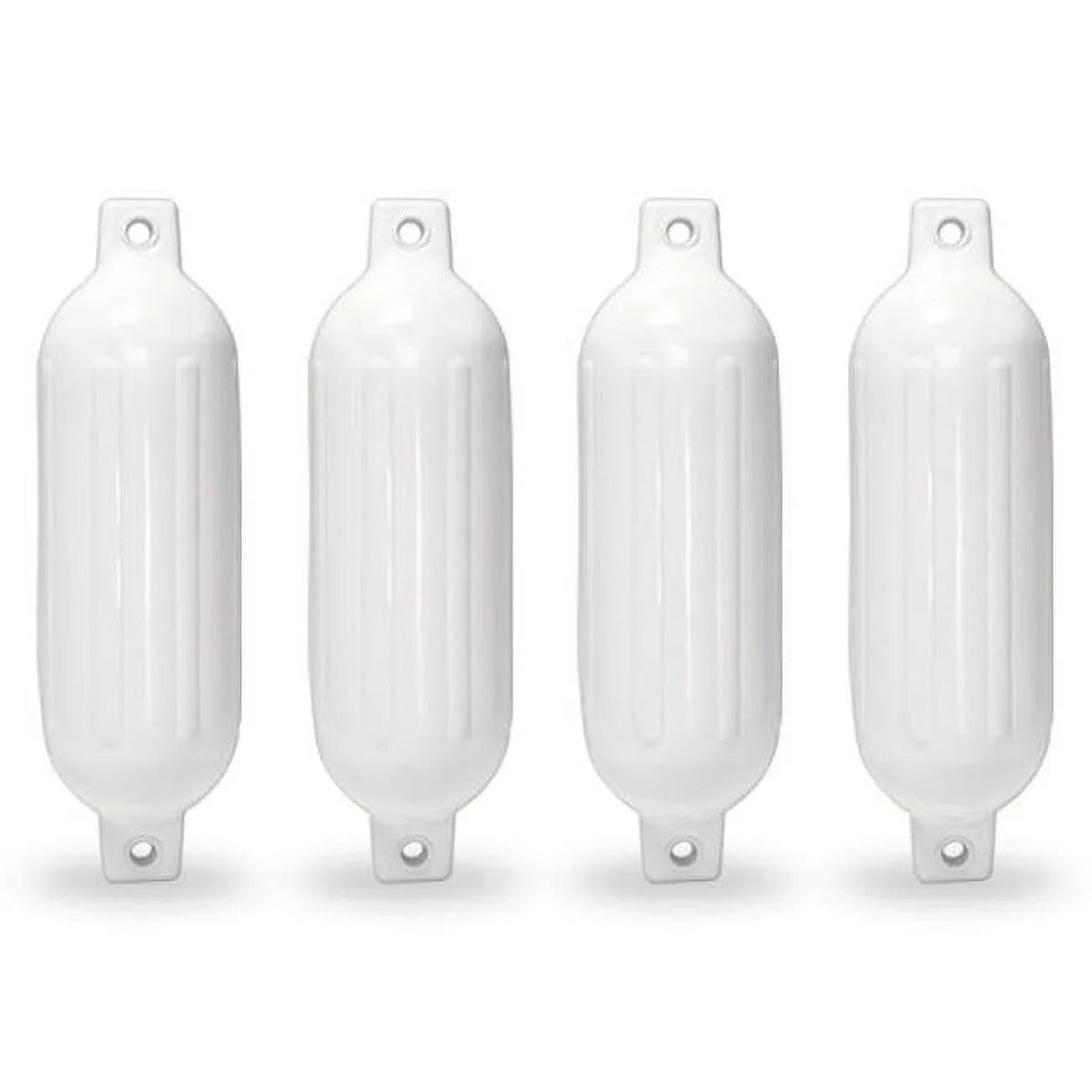 Fender, Piece - Guard Docking Kapsco 4 Vinyl Bumpers x White Moto Ribbed 23 Twin Mooring Inflatable Eye Pontoon in. 6.5 Boat Dock