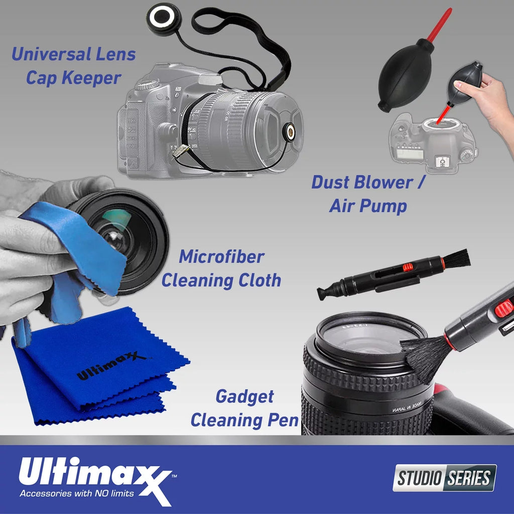Starter (15pc 64GB Includes: ZV-1F Ultimaxx Bundle Ultra Battery, Protective (White) Filter Replacement & Camera More Memory - Bundle) UV Card,