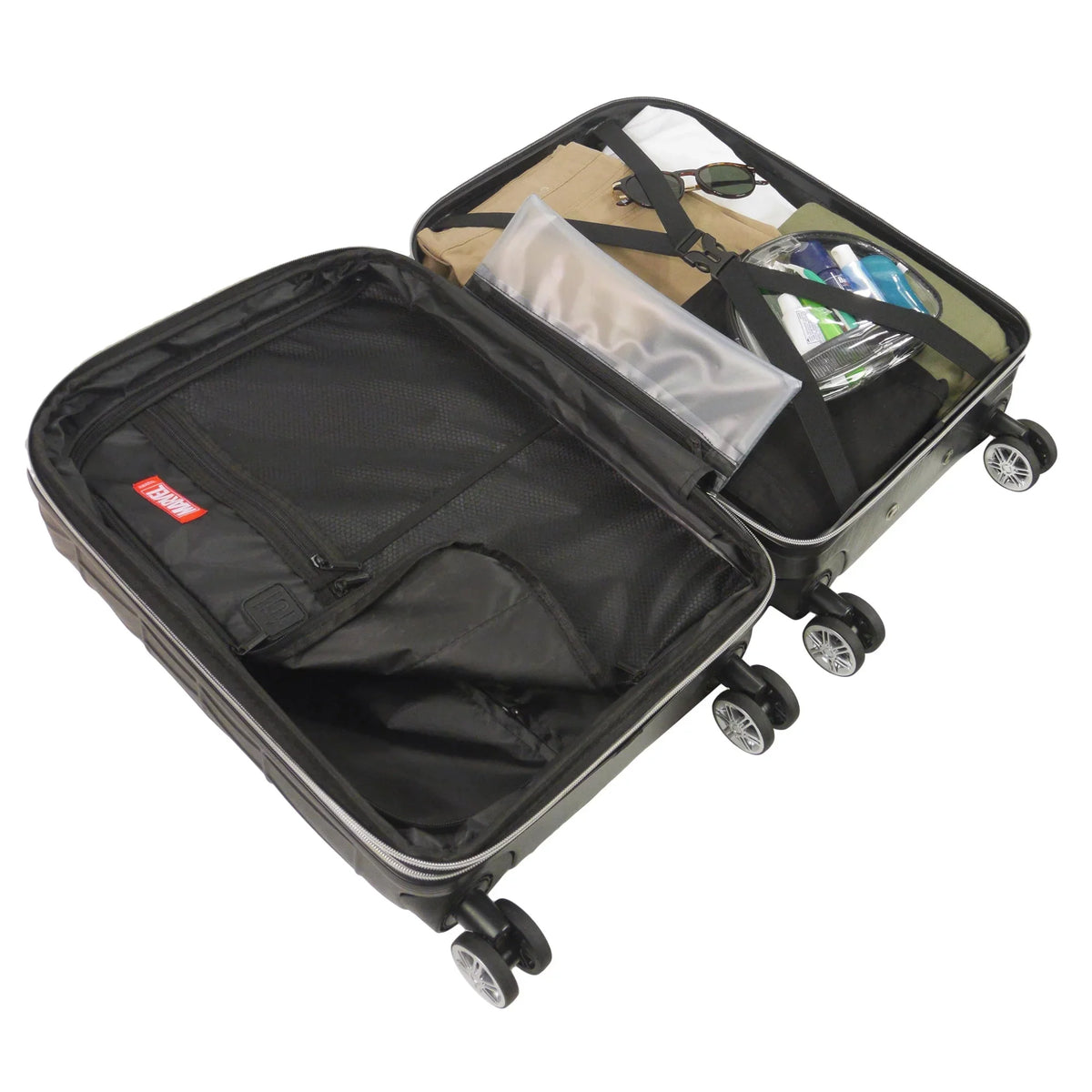 Rolling Hardshell Suitcase 25 Molded with Inch Black Wheels, Luggage, Spider-Man Marvel