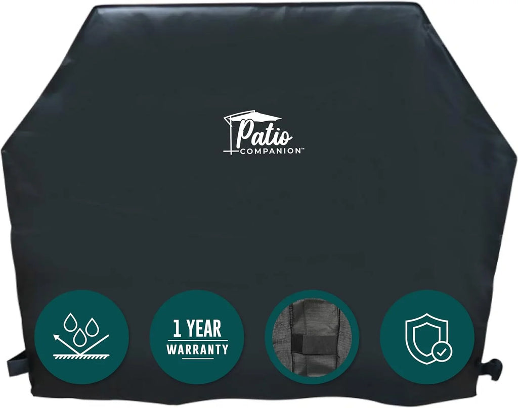 and Inch Cover, 80 Grill Weber, King, Year Essential, Heavy-Duty for Grill climate Broil Black Warranty, Gas fabric, Broil, Companion Char BBQ Waterproof Resistant, Patio Etc. 1 Cover