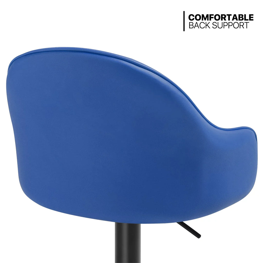 Table Blue/Black Set, Table Kitchen Cocktail Magshion Bar Leather 31.5" and and Pieces Bar Table for 3 Patio PU Stools Bistro, Bar Chair