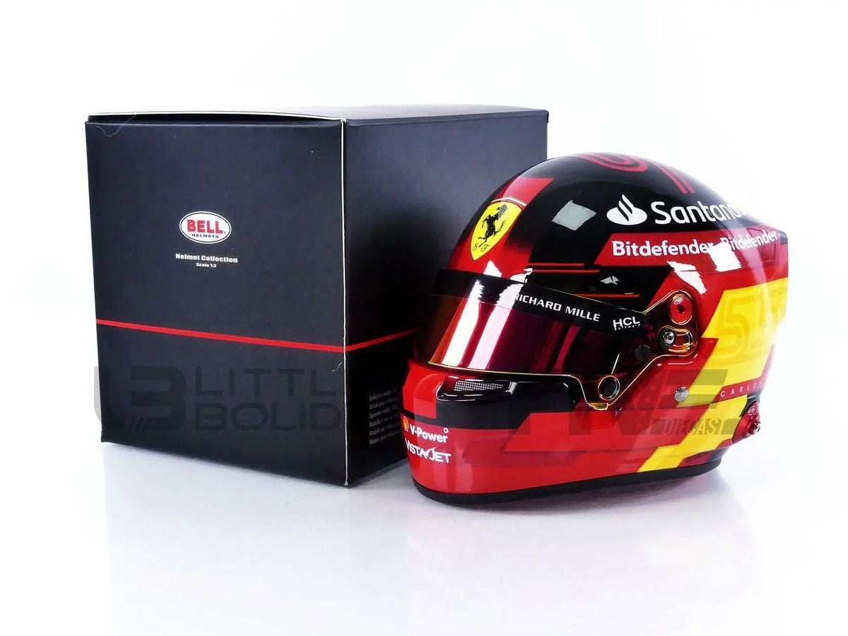 Jr - 1/2 - Carlos F1 Ferrari CASQUE Sainz HELMET 2023 MINI