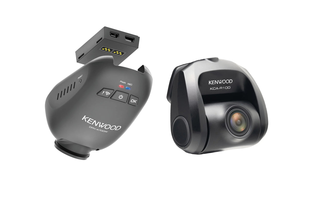 1080P Camera w/ HD DRV-A700WDP Wide Quad Front Rear Kenwood System Camera