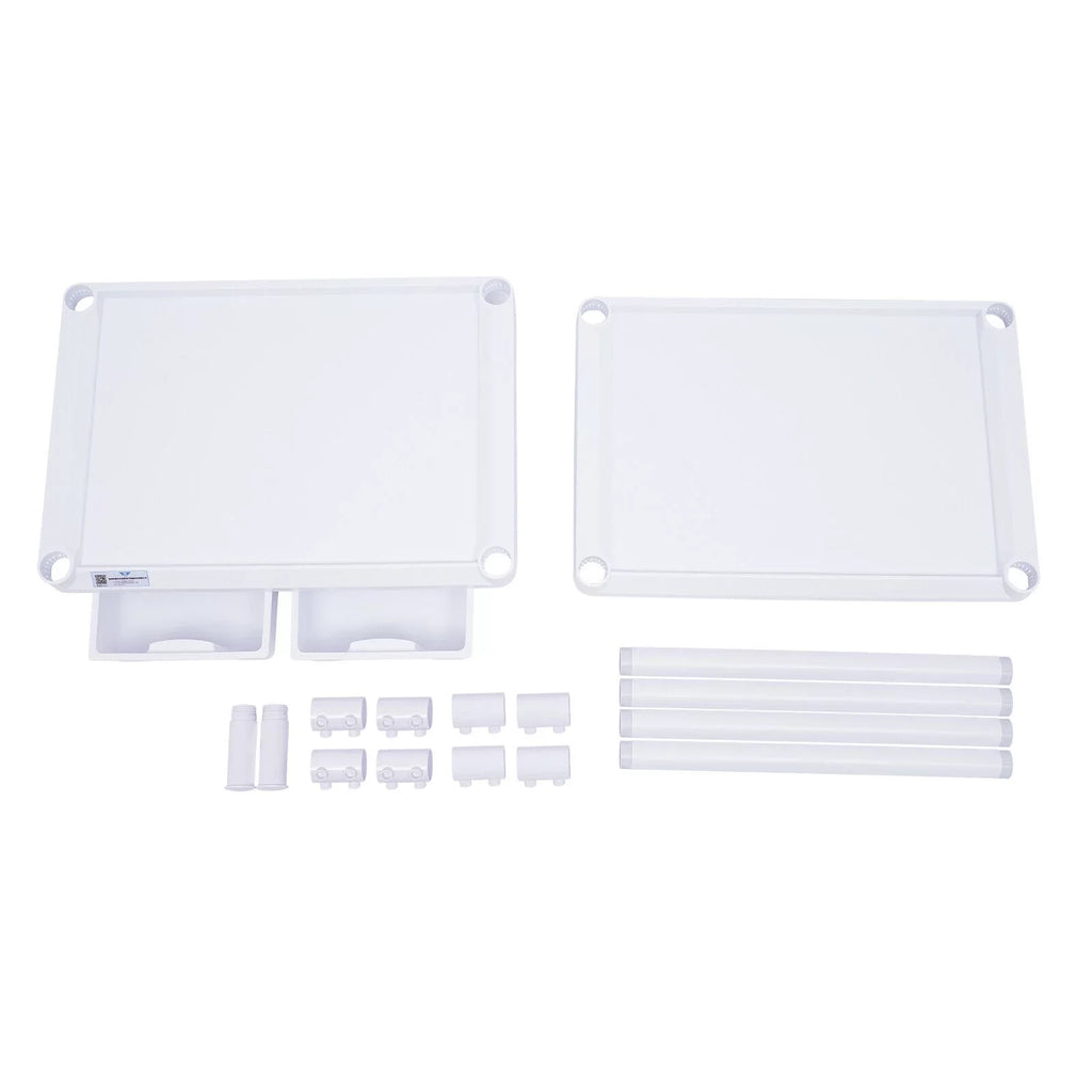 Clinic Rolling Dental with Heavy Trolley Medical Spacious Hospital Miumaeov Utility Duty for 360°Rotate Salon Cart Dirt Tier Trolley 2 Drawers Beauty Buckets Medical Wheels