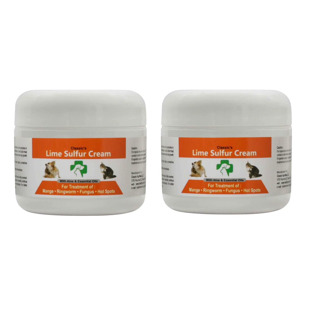 x Kitten, - Cat, Dog, - Sulfur Cream Pet x Skin Care oz Safe Horse Healthy Paw x (2 Itchy Pet Ointment Puppy, 2 (2 (2 2) for and oz 2) Skin Dry Lime oz - Life Ointment Jars) for Dip