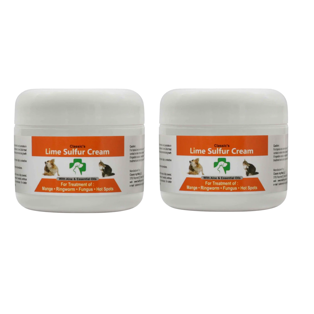 x Kitten, - Cat, Dog, - Sulfur Cream Pet x Skin Care oz Safe Horse Healthy Paw x (2 Itchy Pet Ointment Puppy, 2 (2 (2 2) for and oz 2) Skin Dry Lime oz - Life Ointment Jars) for Dip