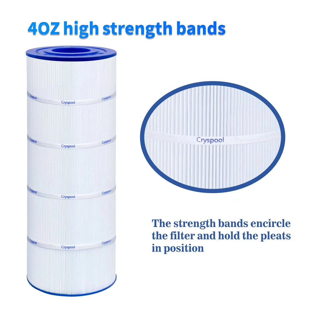 Pool sq. Filter pack C-8414, 1 FC-1287,PWWCT150,PJANCS150, Compatible CRYSPOOL Unicel with 150 Filbur Ft,