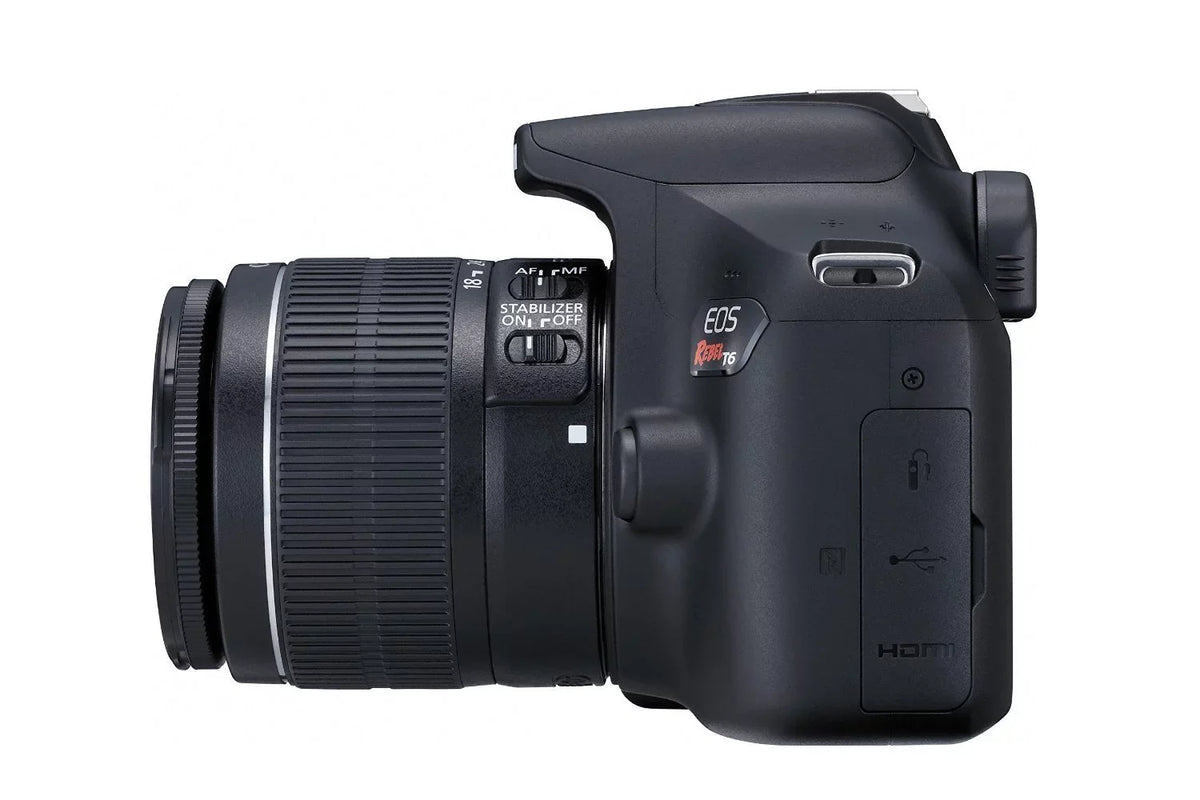 Lens Tripods Digital EOS Kit + Polaroid & Wide Super Camera II Canon Memory Rebel IS Cards EF-S 18-55mm T6 Angle 2.2X & Polaroid HD Telephoto SLR f/3.5-5.6 Accessory 50" 8" + with Lens + .43x + Bundle
