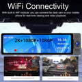 Mirror - Auto Wide With Clear Car 3 Wide - Auto - Dashcam,Dashcam Auto Wifi Car Dash 3 Camera Car Cameras Rearview Auto Car Car Car Cam Rearview Video Wifi Safety Andoer - Car Video Camera Wide Wide