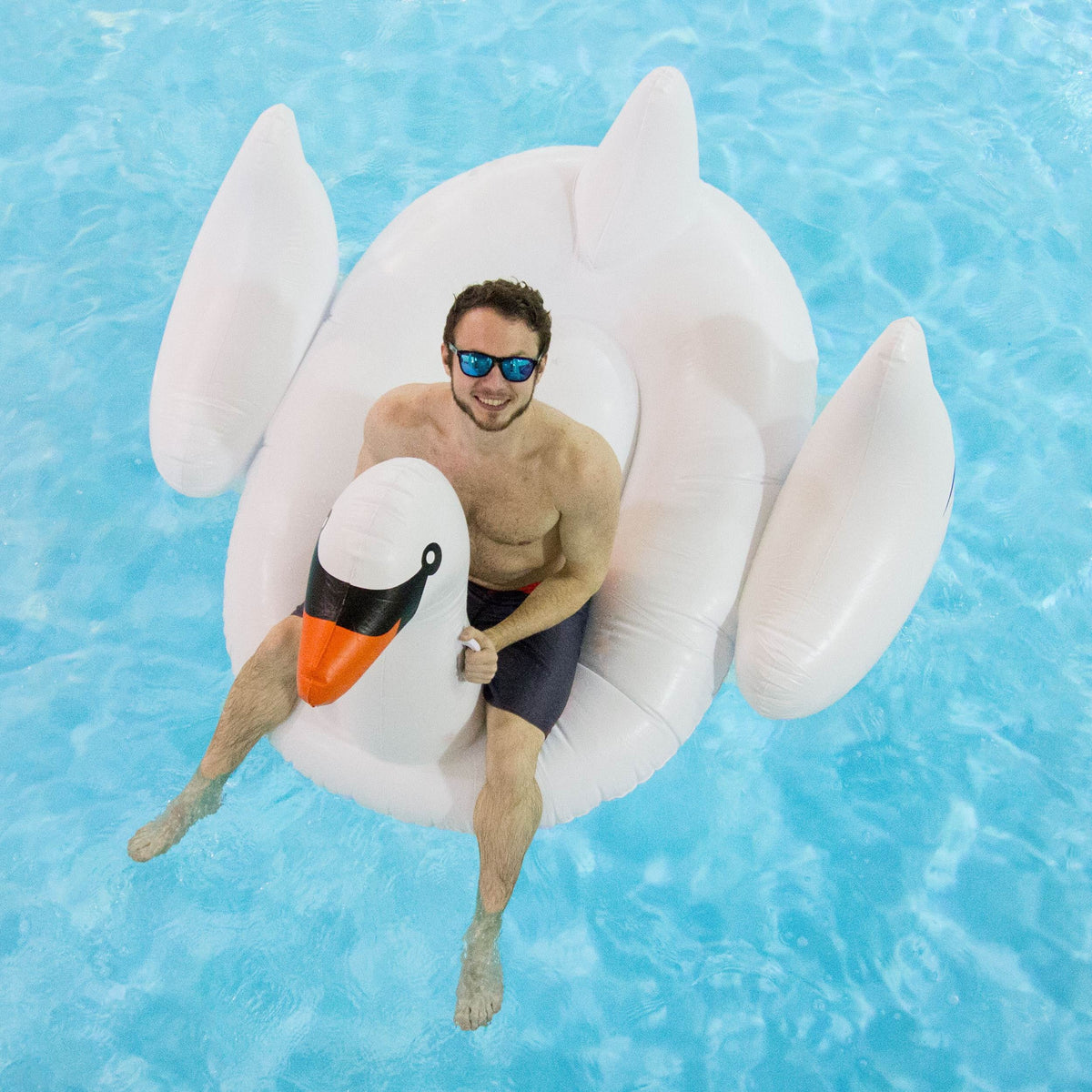 3-Pack 3 | Swimline Giant 75-Inch Inflatable Floats Ride-On x 90621 Swan