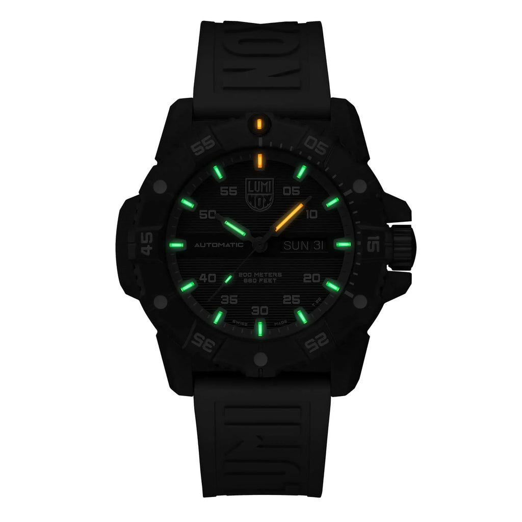Luminox Grey XS.3862 Carbon Men's Strap Watch Master Seal Rubber