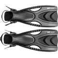 CF30 Open Speedy IST Snorkeling Fins Heel (Black, S/M)