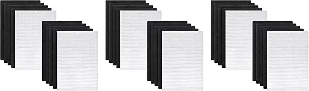Replacement 6 Nispira with HEPA Air Sets Compatible Airmega AP-1216L, Filter Purifier AP-1216-FP Carbon Coway True