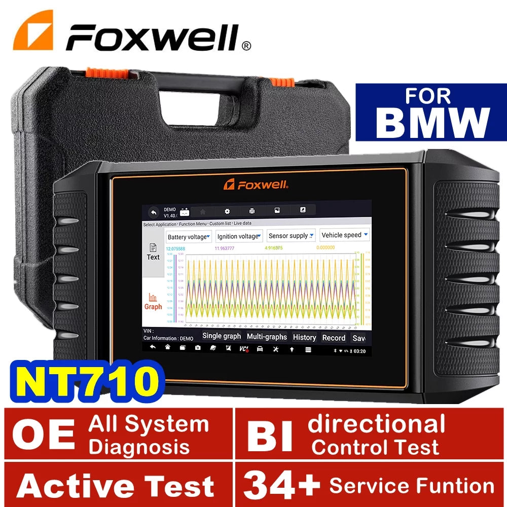 Scanner TPMS fit OBD2 Reset Scan Diagnostic Reader Coding Code FOXWELL Relearn for Tool NT710 Bi-directional
