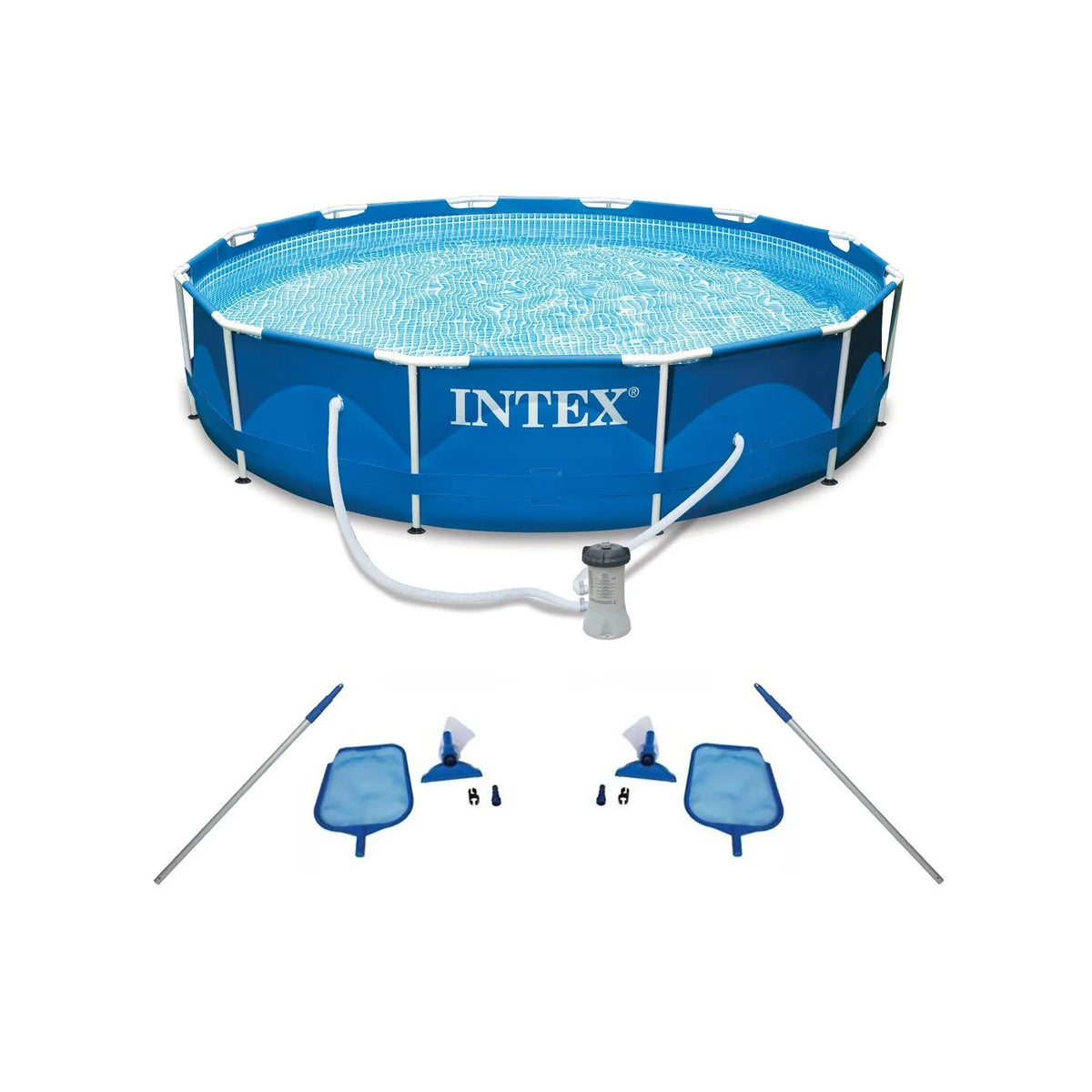 Filter Intex Swimming Metal Pool (2 Frame Pool with Pump Cleaning Pack) Kit and