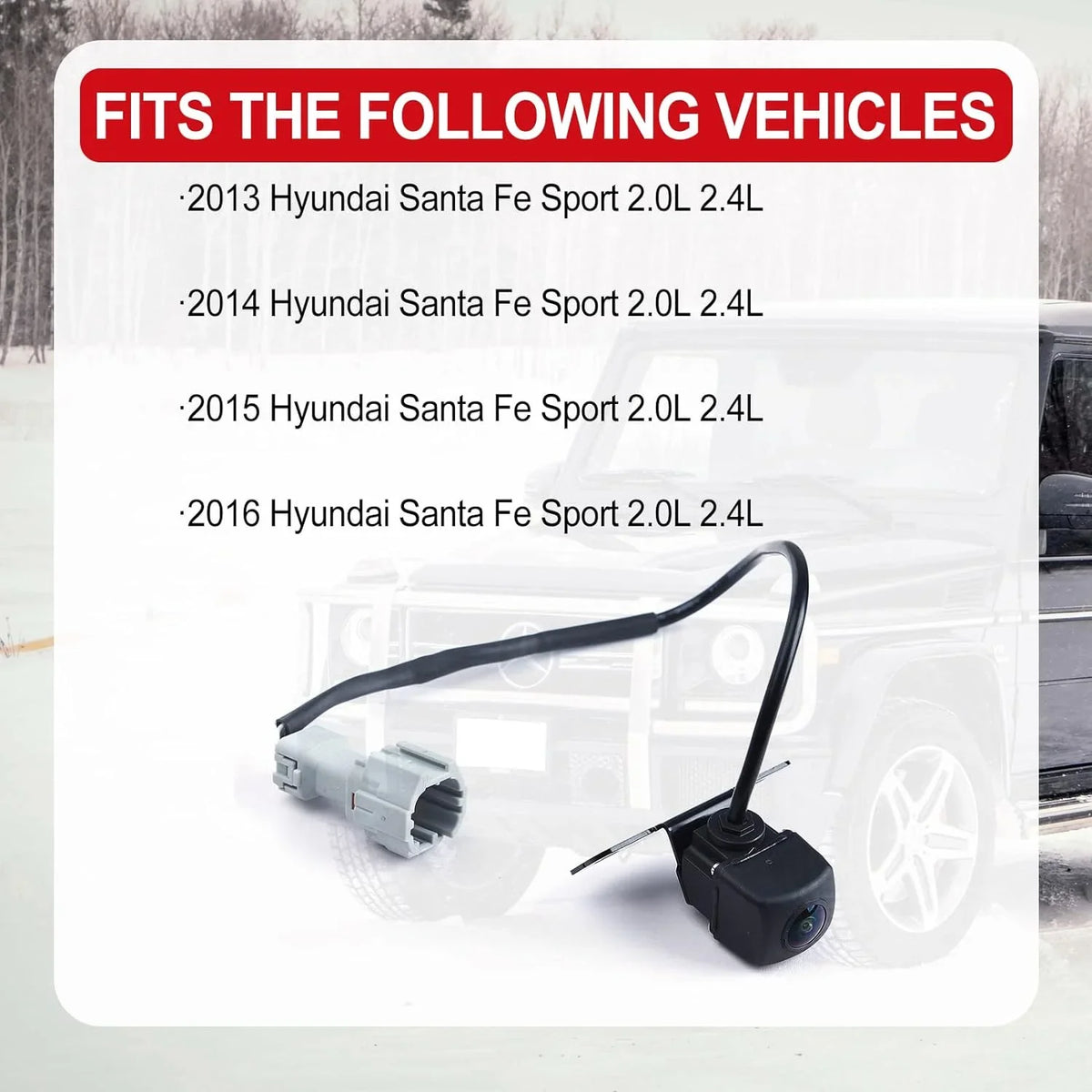Backup Santa Replace 2.4 Camera View 95760-2W000 2013-2016 Fe for 95760-2W000-FFF Parking ist Sport Hyundai Rear 2.0