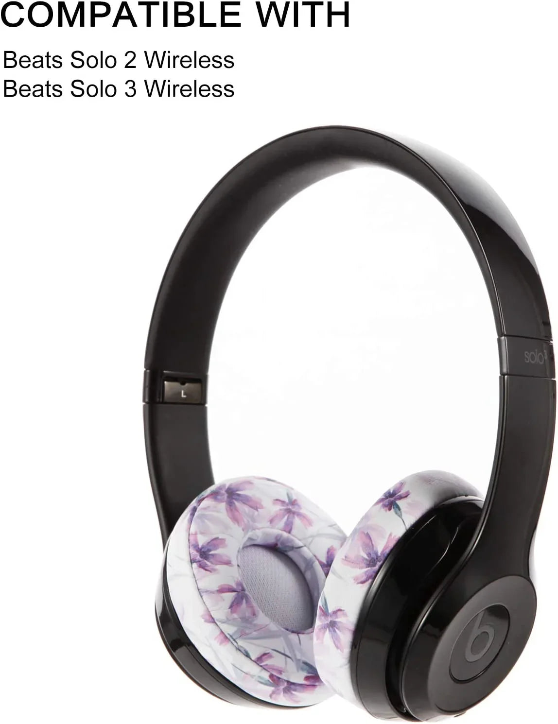 Cushions Ear Foam with Noise Compatible 3 Solo Isolation Beats Memory Ear 2 earpads & with Pads,Replacement