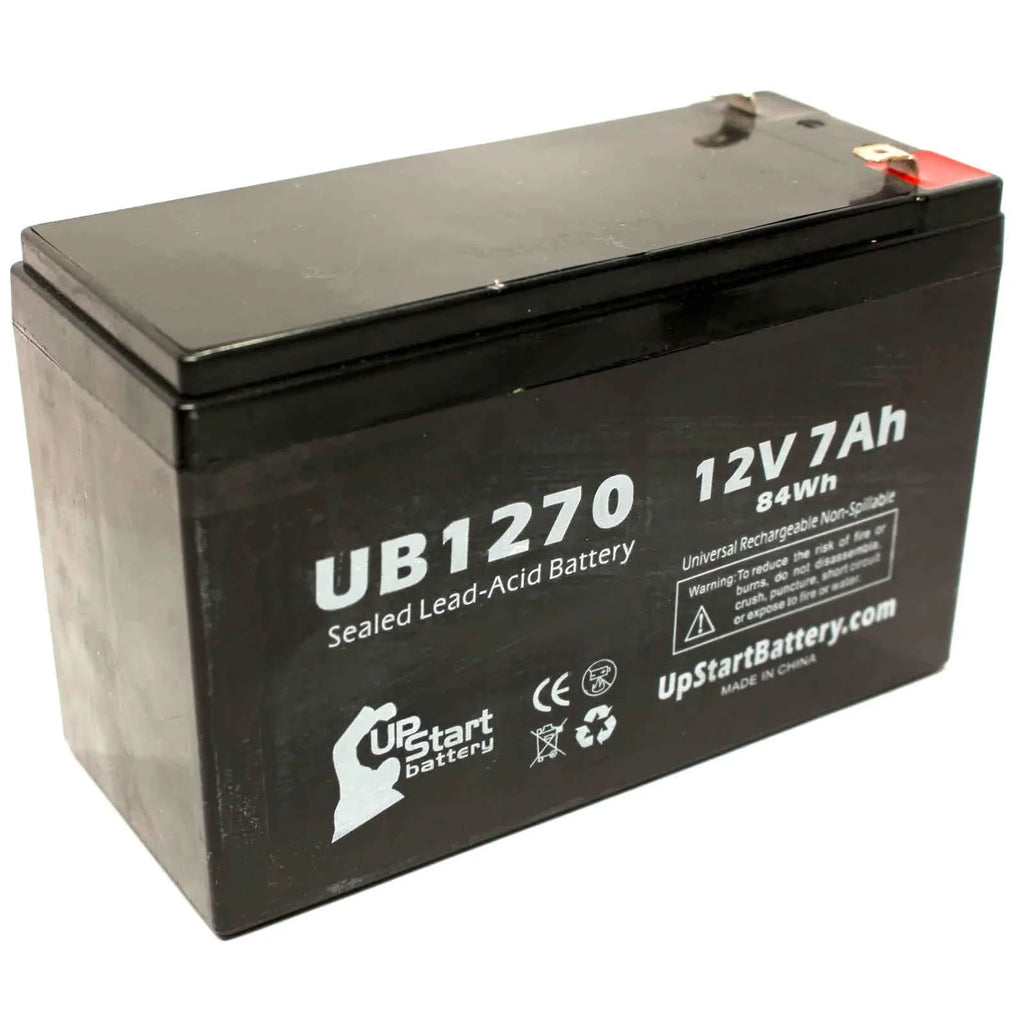 Sealed Terminal, Replacement Adapters Terminal 4 Battery Universal UB1270 - Acid F2 AGM, SLA) Pack 7000mAh, - F1 to Upsonic Battery Compatible 2x 7Ah, Includes Lead (12V, - F1 PCM200VR