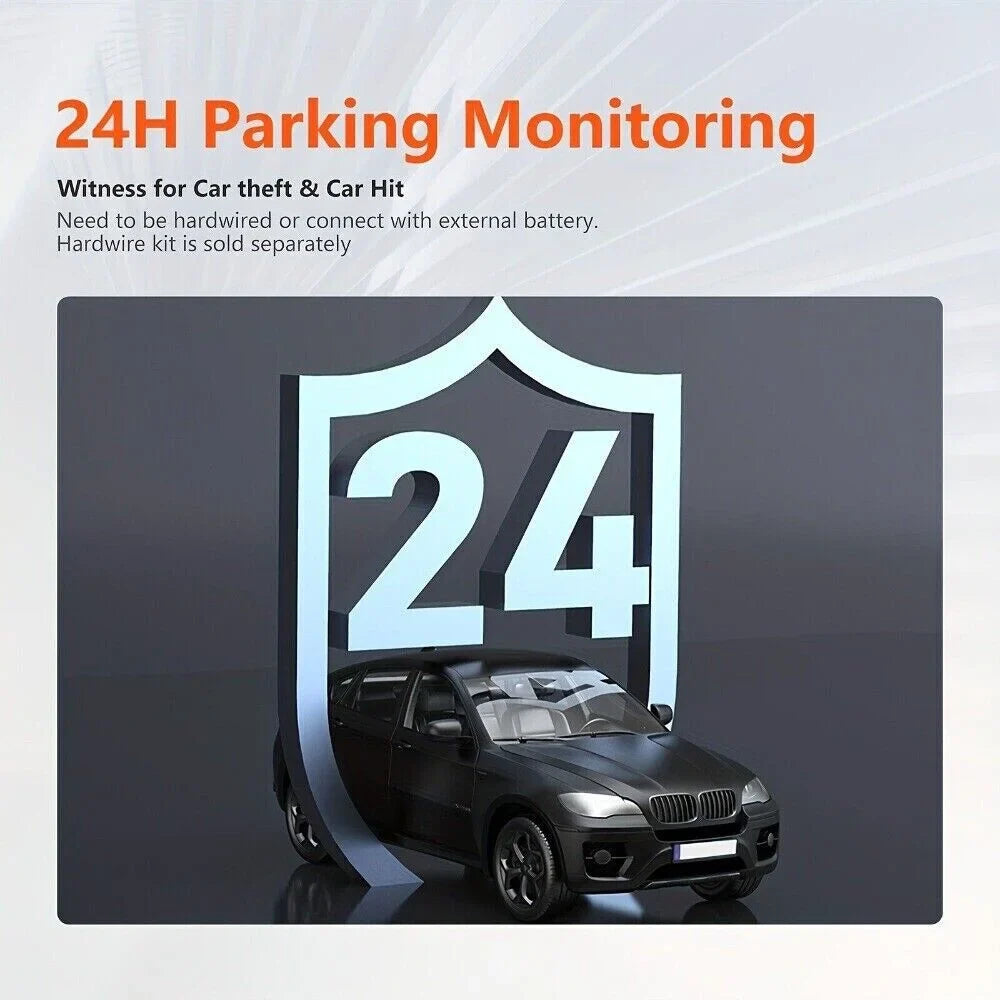 Recording, Max, Night 128GB Cam Cars Car 1440P Free Card, Dash G-Sensor, Vision, 2.5K Loop VVCAR Camera Dash WiFi 32G Support for