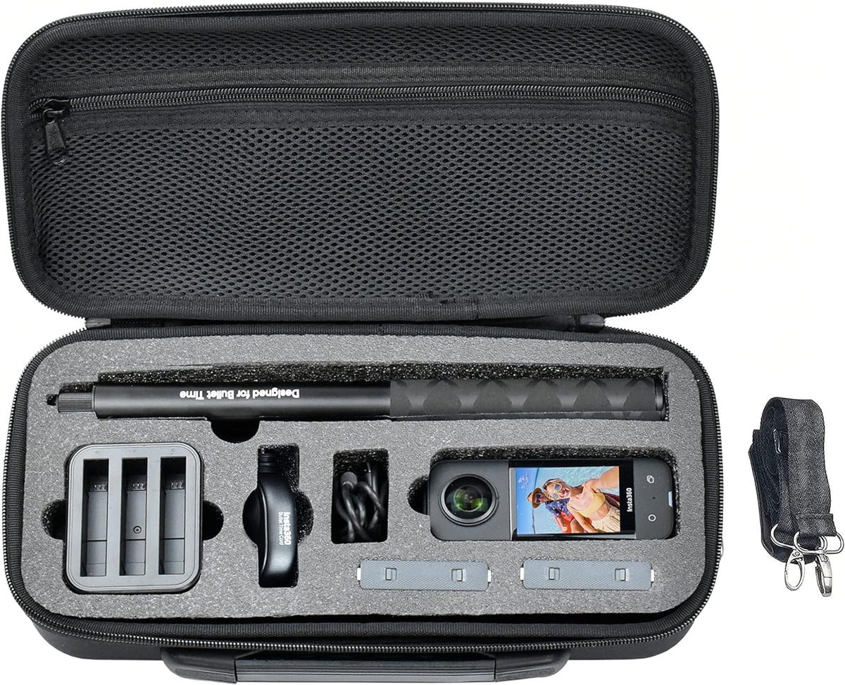 Organization Shell One One Insta360 for for and Carry Bag X3 Camera Case Hard X2, Accessory