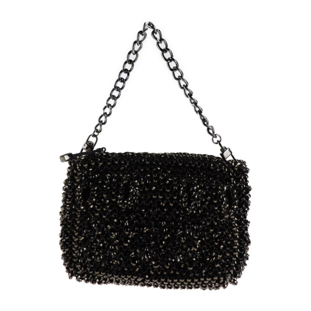 PVC Black Clutch Pre-Owned Anteprima Handbag (Good) Wire Bag Shoulder Bijou Series ANTEPRIMA 3WAY Second