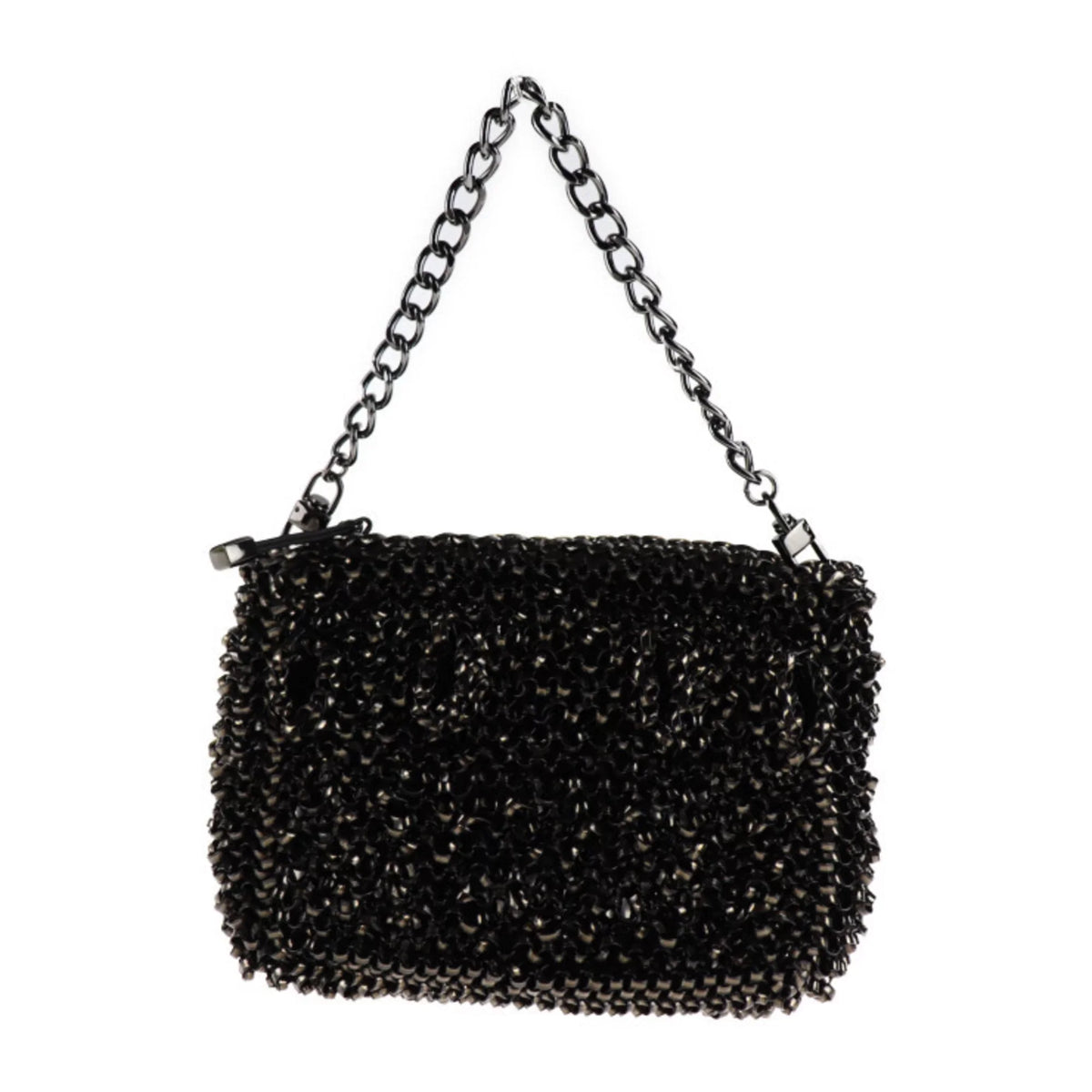 PVC Black Clutch Pre-Owned Anteprima Handbag (Good) Wire Bag Shoulder Bijou Series ANTEPRIMA 3WAY Second