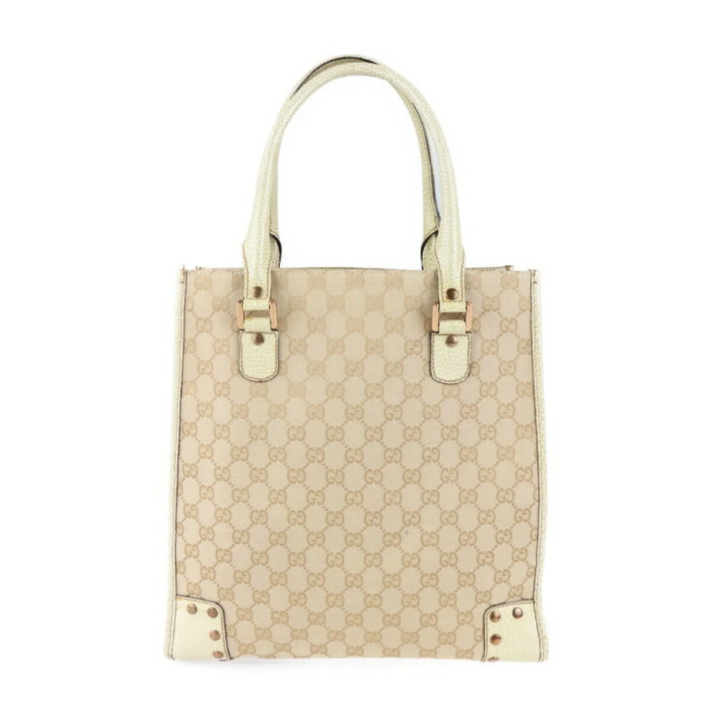 leather 124261 Pre-Owned ivory GG beige tote canvas (Good) bag
