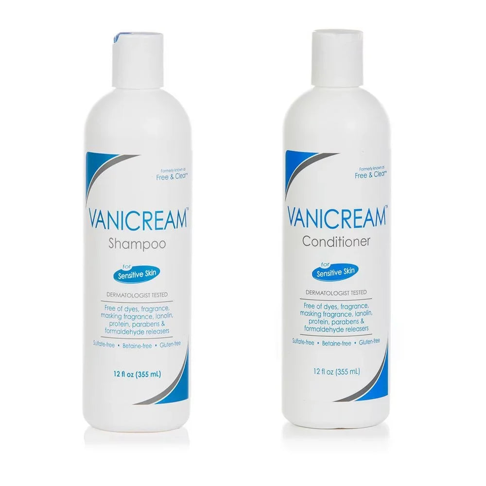 Combo (Free 12 oz Conditioner & oz Clear) Shampoo & Vanicream 12 Pack
