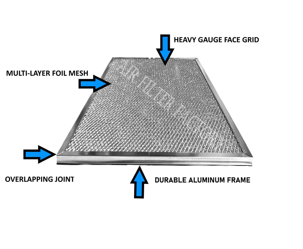 Trion Air Factory 123324‐004, Furnace By HVAC TRN123324004 Filter 2-Pack 123324004, Compatible Aluminum Filters with Pre/Post