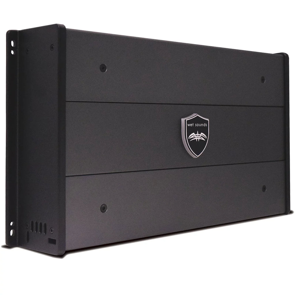 8" Steel with Stainless Fixed Mini & Speakers Clamps Sounds REV8B-FMINI Watt 1200 SYN-DX2.3 Black Amplifier Tower Wet