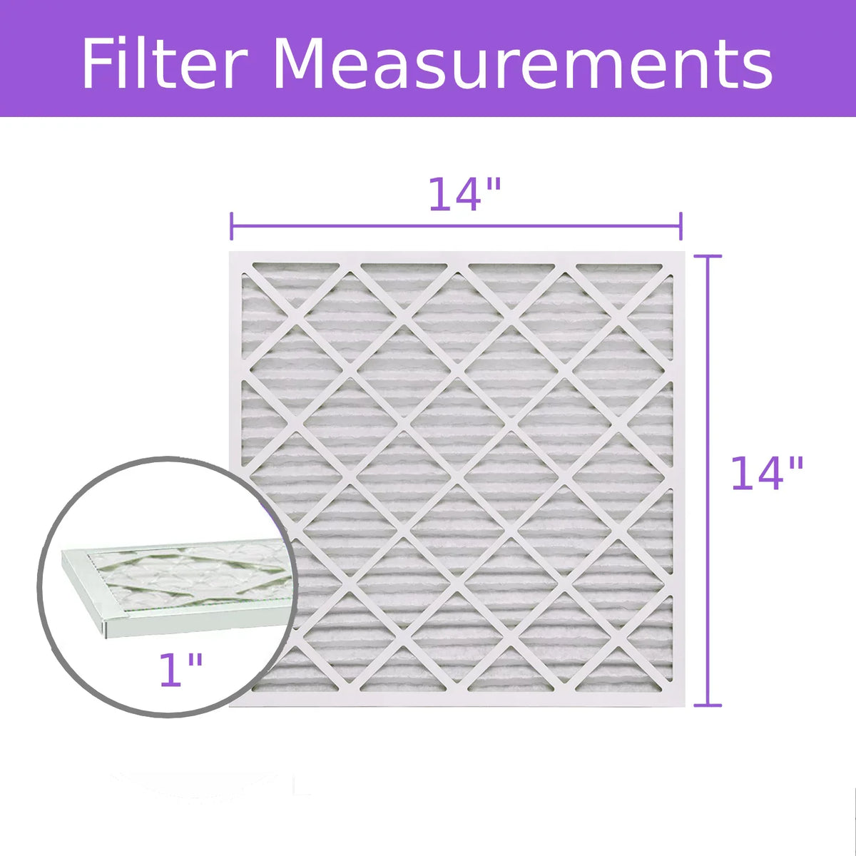 (6 8, Surface Filter, Extended MERV Air Pleated Purolator 14x14x1, DMK80 Mechanical Pack)