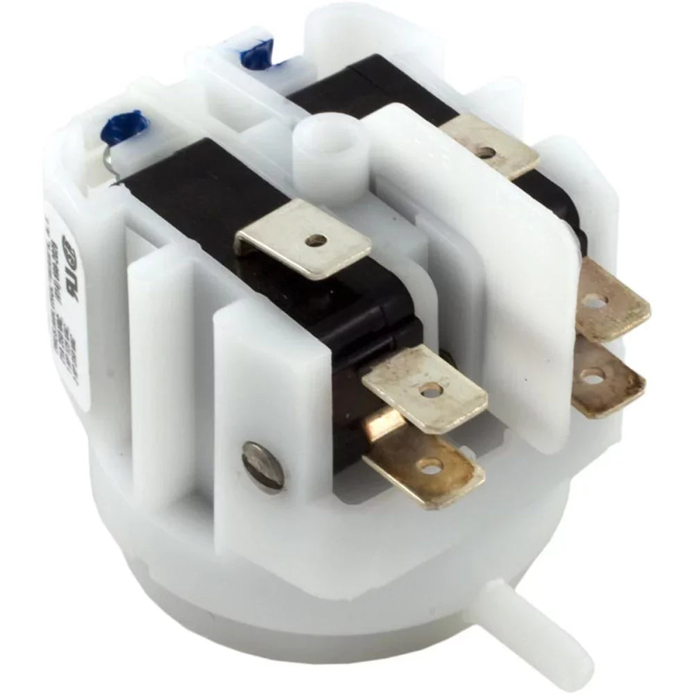 Side Pressure Switch, Spout, DPDT 1/8"b, 21A, PresAirTrol