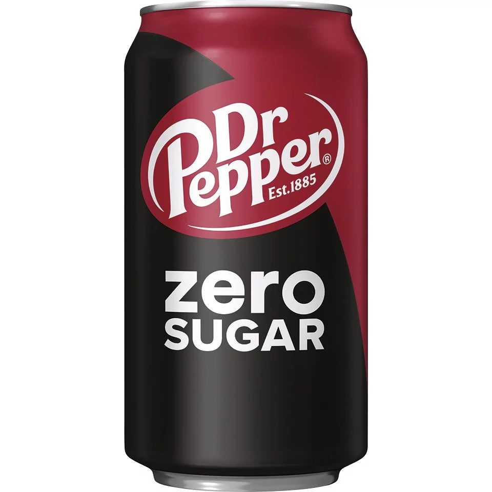 Cans Pop, Zero Soda Pack 24 Dr oz, fl Sugar 12 Pepper