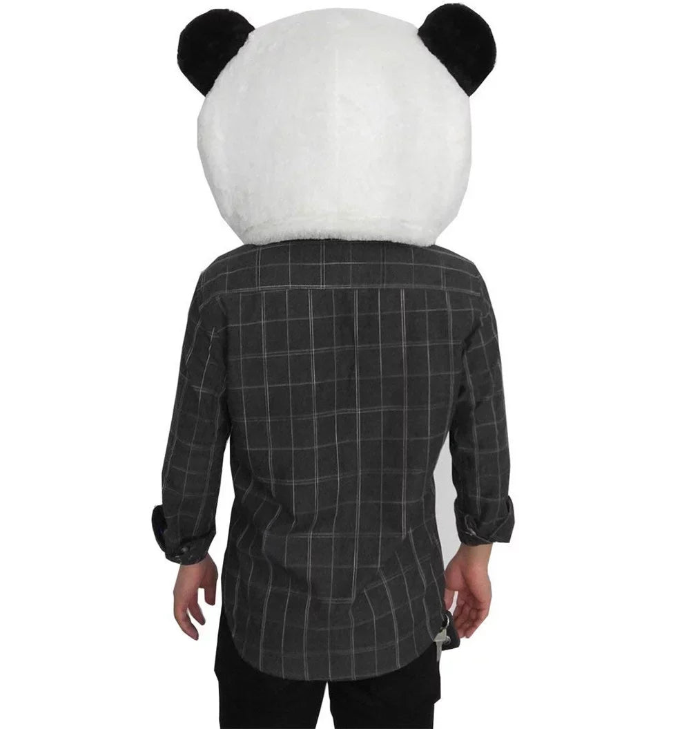 Plush Adult Panda Head Panda Bear Mask Mascot Head