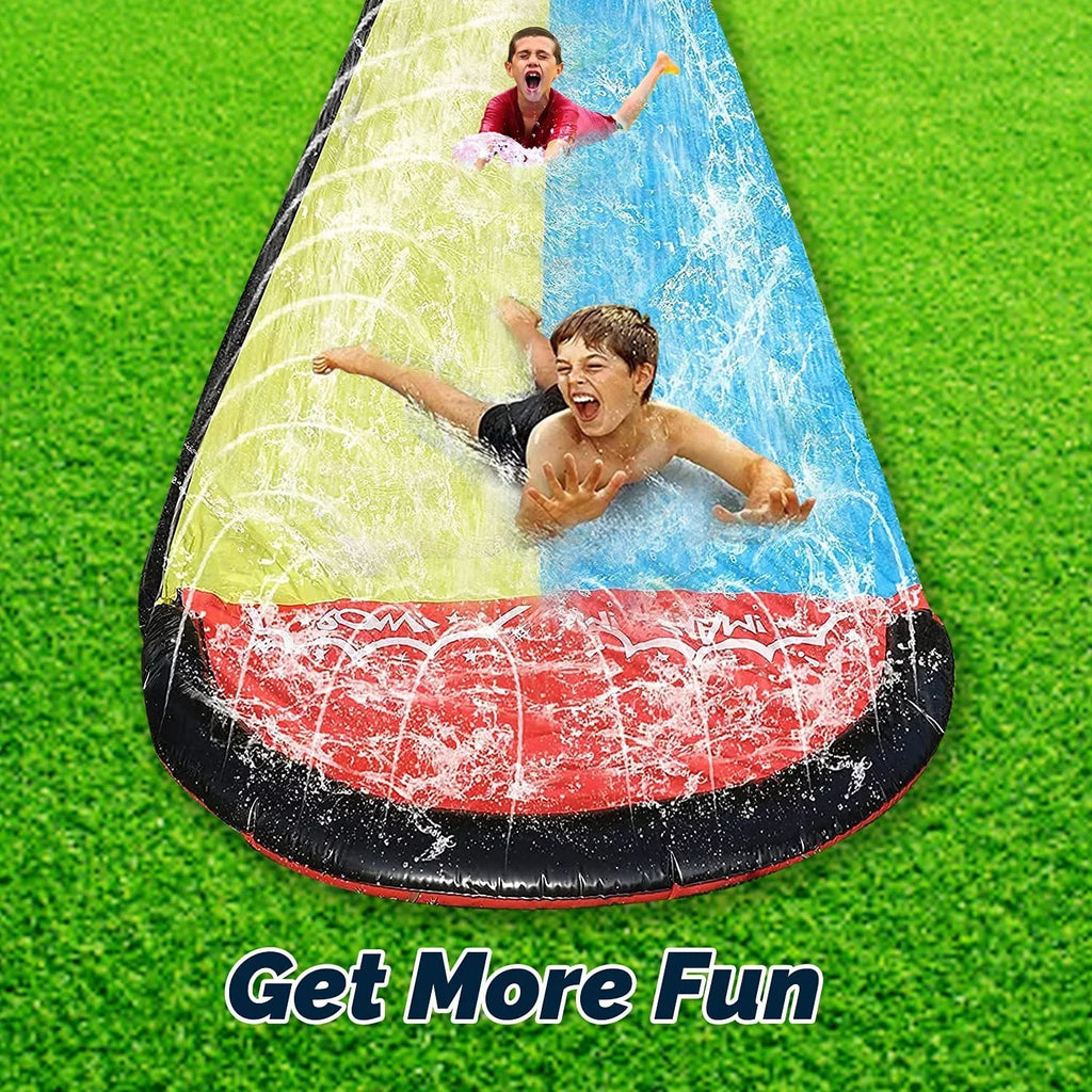 Lawn Racing Inflatable liquid 15.5ft Long liquid Slides Lane Kids Version, Slide Kaniye for Double