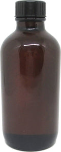 Brown Glass - [Regular Amber Dark - - Essential Neem Pure 4 oz.] Pressed Cold Oil Brown 100% Cap