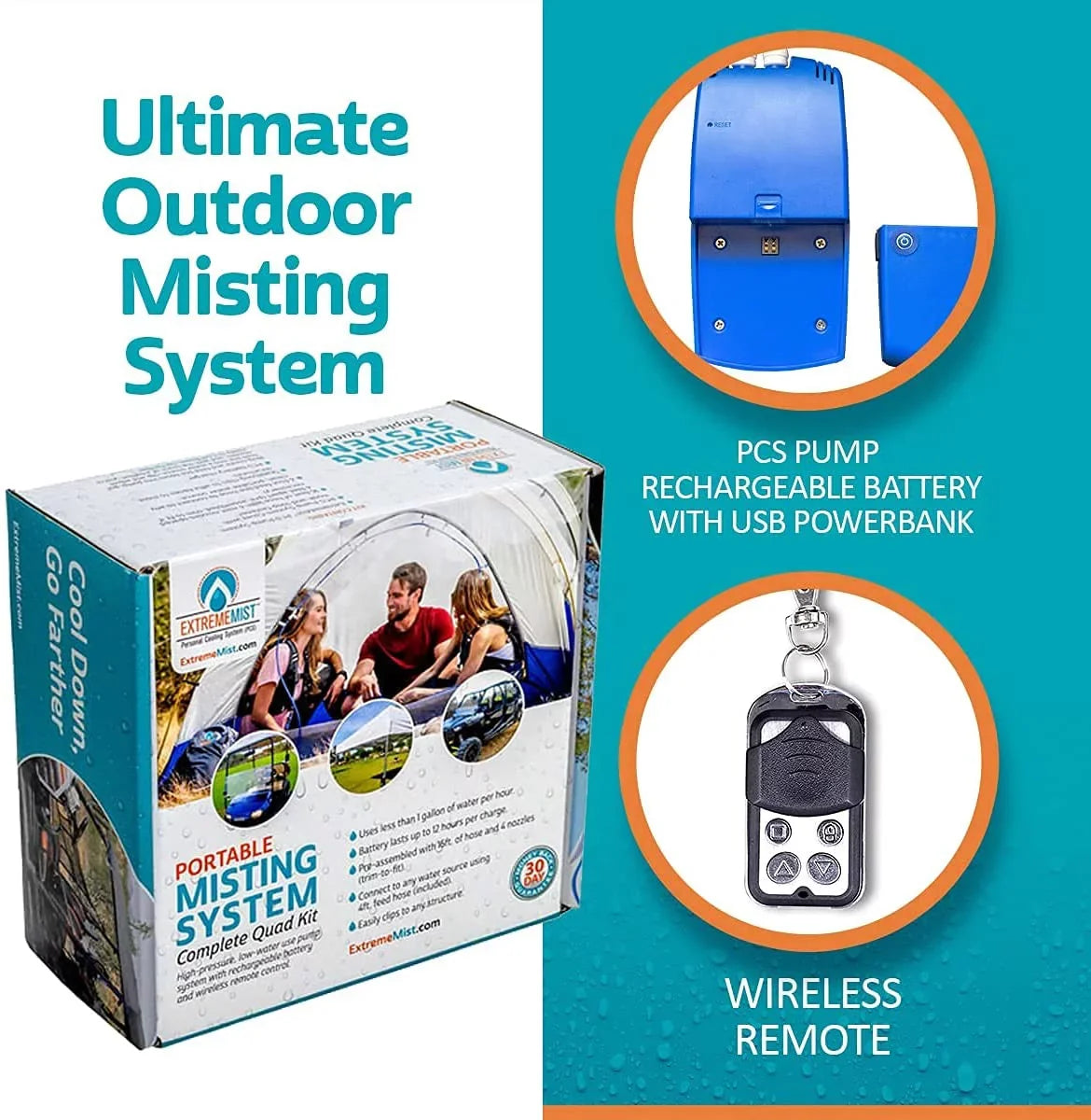 ft. Line Portable ExtremeMist Nozzles 4 16 – & Misting Mist System
