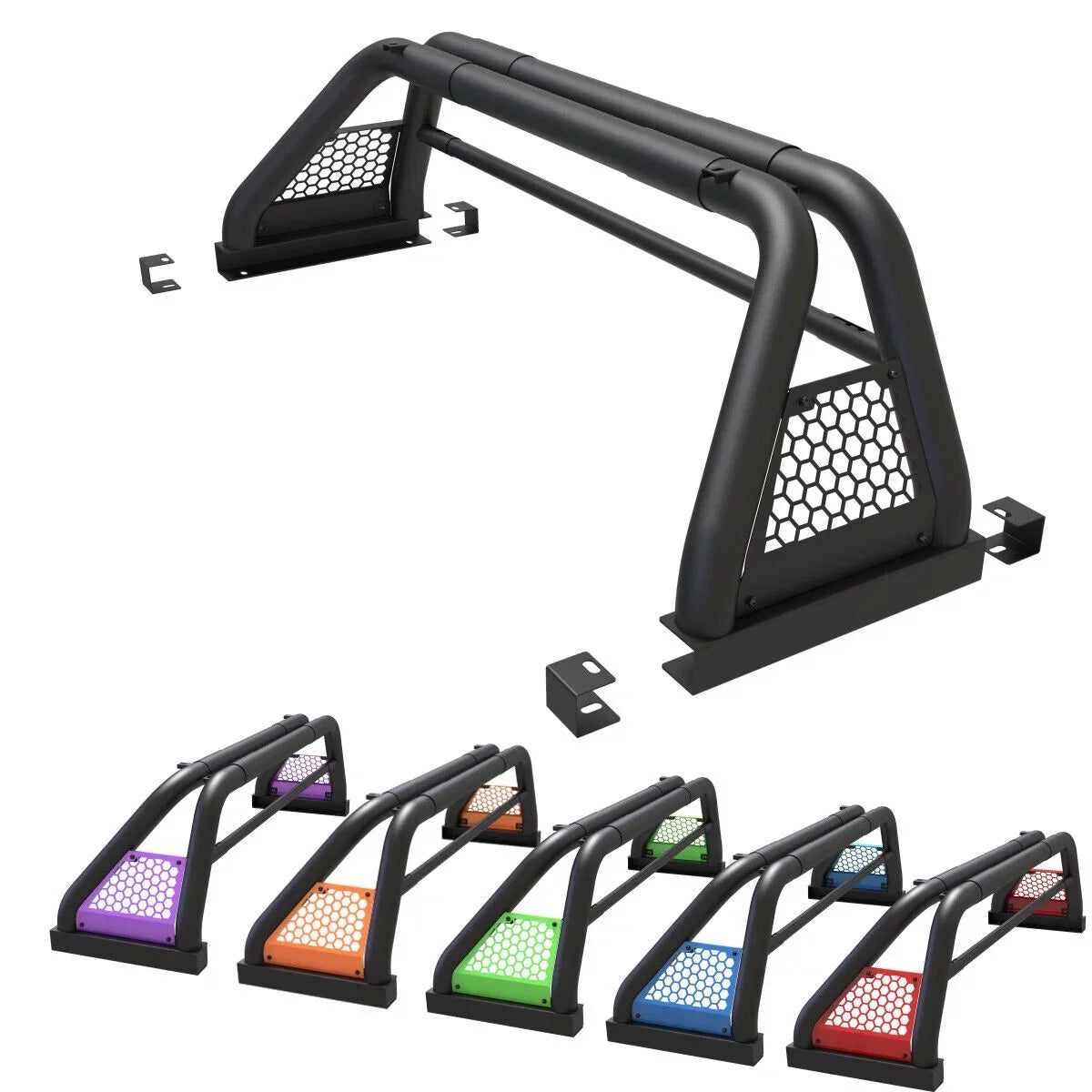 Sport Bed Truck Silverado/GMC 2019-NOW Roll Chase Rack Bar 62.9-74.7" sierra Chevy For Bar Adjustable Fit