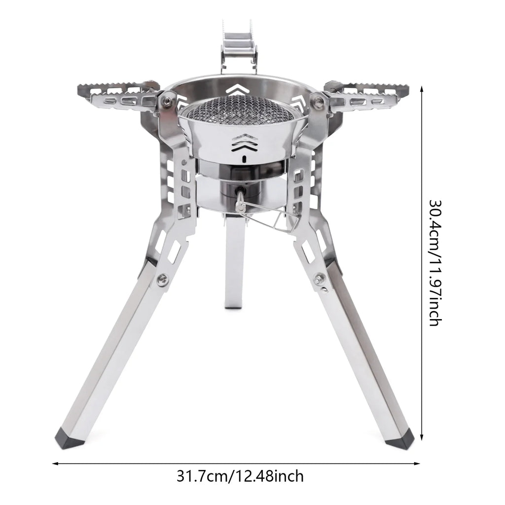 for Hiking Piezo Stove Ignition exterior Small with Camping Barbecue Portable Travel Backpack Burner Stoves Cooking Miumaeov Camping