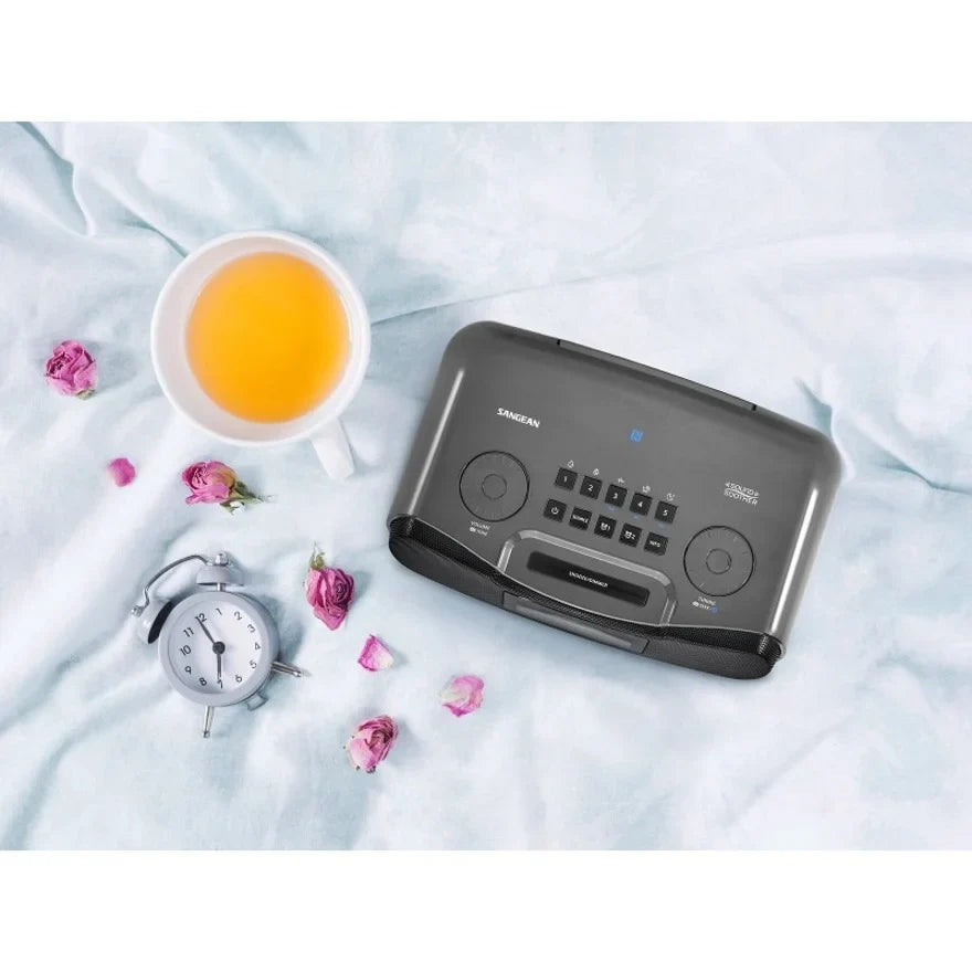 Rcr22 Sangean Display Lcd Clock Radio Atomic With Am/Fm