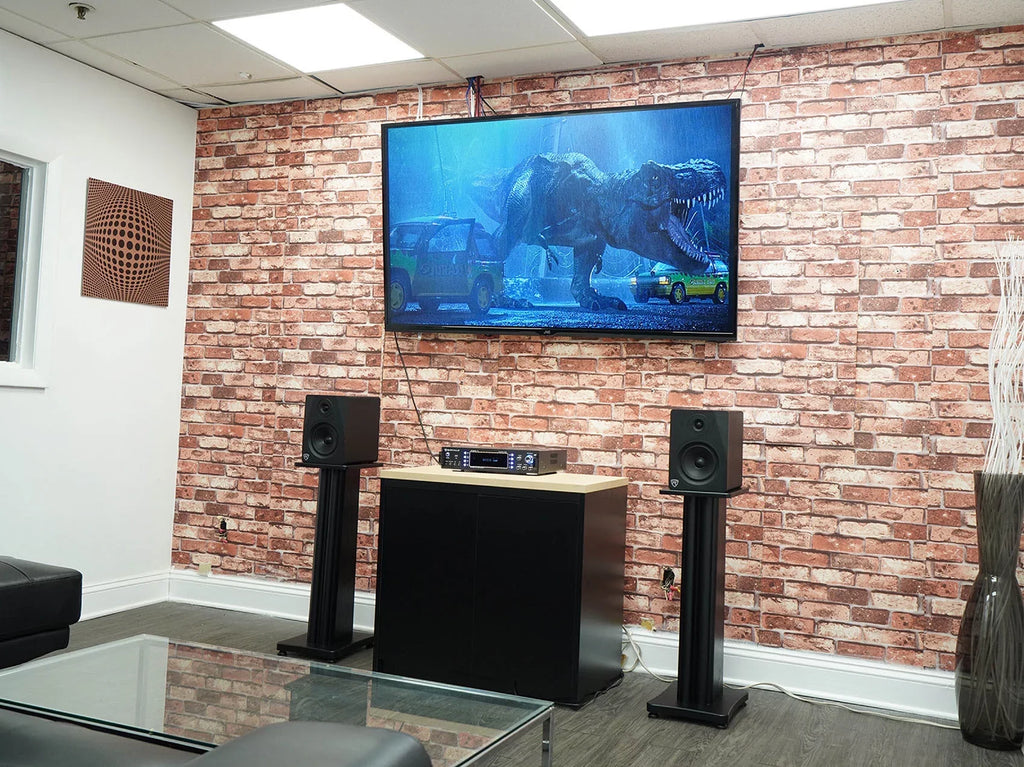 Black 8" APM8W Premium Monitor Rockville Stands USB Speakers+28" Studio (2)
