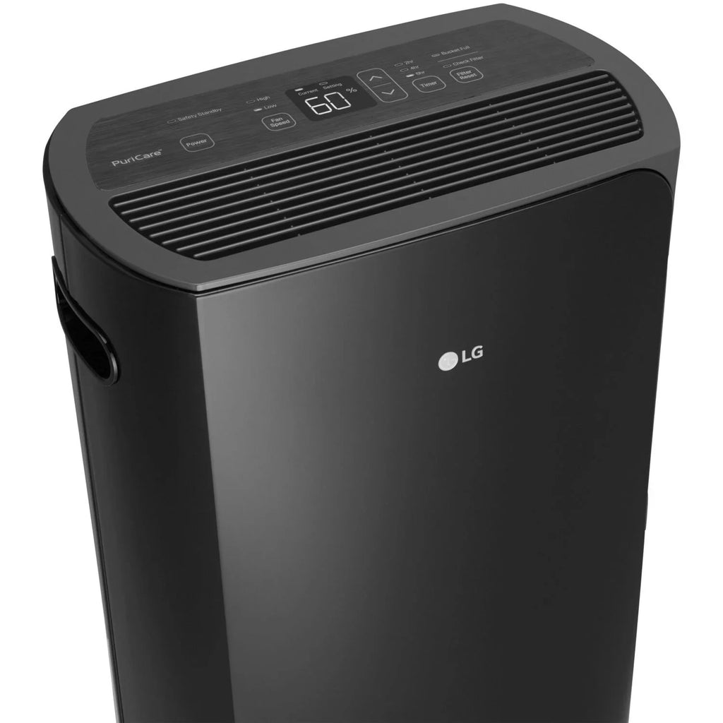PuriCare Black, 50-Pint Energy 2019 Restored LG in (Refurbished) Dehumidifier Star