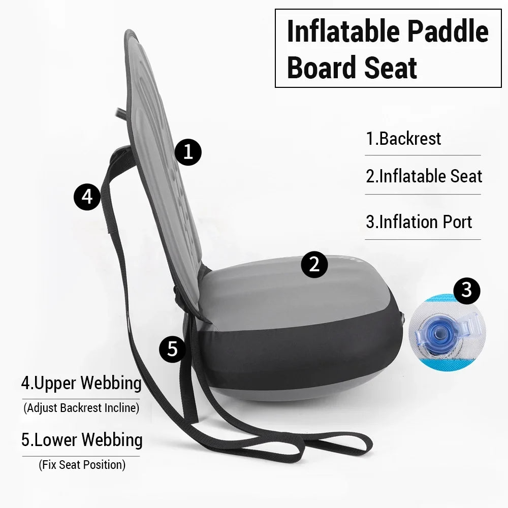 Paddle Padded Support Paddle Paddle Adjustable Adjustable Seat,Inflatable Huiop And - Inflatable Support Boat Seat And - Seatpaddle Seat With Inflatable WKERSIY Support Mewmewcatpaddle - Seat Seat
