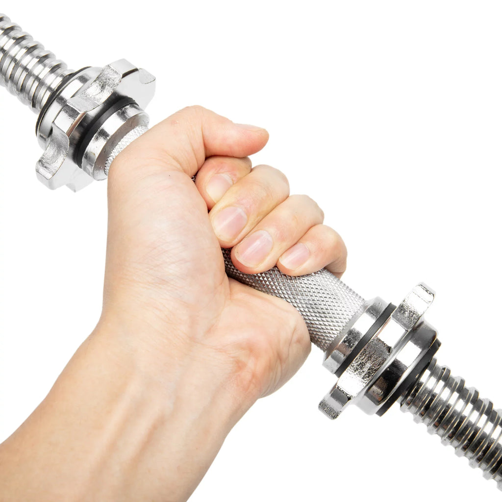 Adjustable Weightlifting - 1 Handles/ Threaded Bar inch 45cm Hex - Weight Dumbbell Fit SAYFUT Plate Dumbbell nut Accessories, 17.77''/ Standard Handles