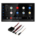 with JVC Media / CarPlay Wheel Android Receiver, With Compatible Steering Auto Digital Interface KW-M780BT 6.8"