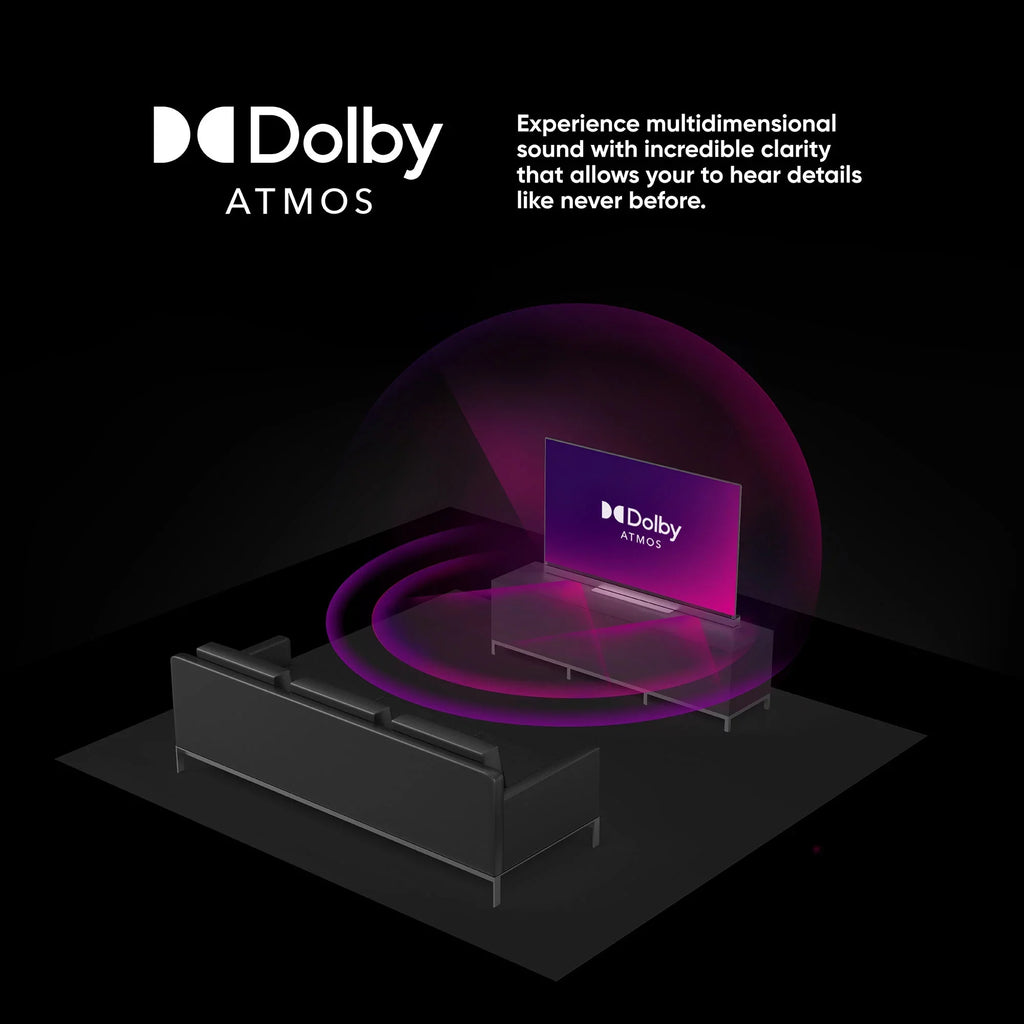 Dimming, and 120hz Local with QLED Dolby UHD HDR Roku Atmos, TV (2160p) onn. Refresh (100071705) 4K Rate, Effective 65” Dolby Vision, Smart