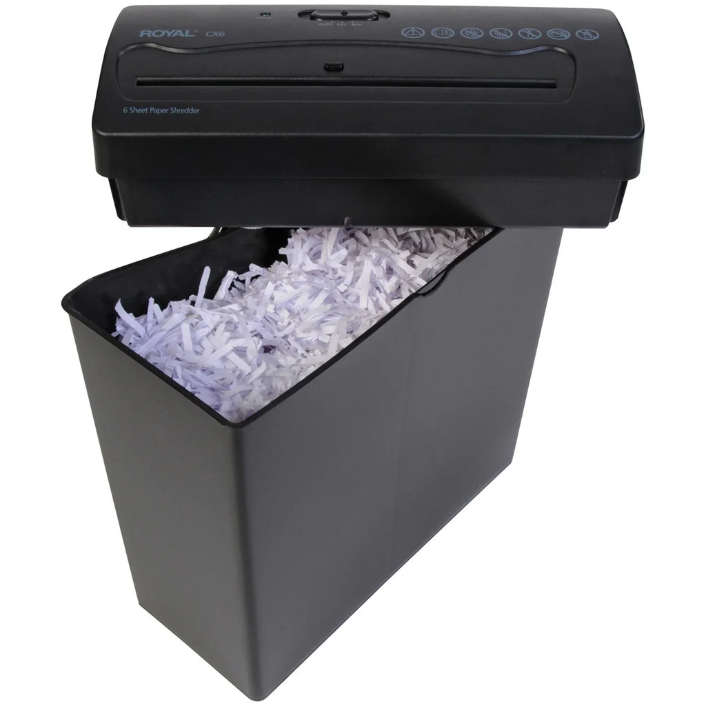 CX6 Paper Royal Crosscut Shredder 6-Sheet