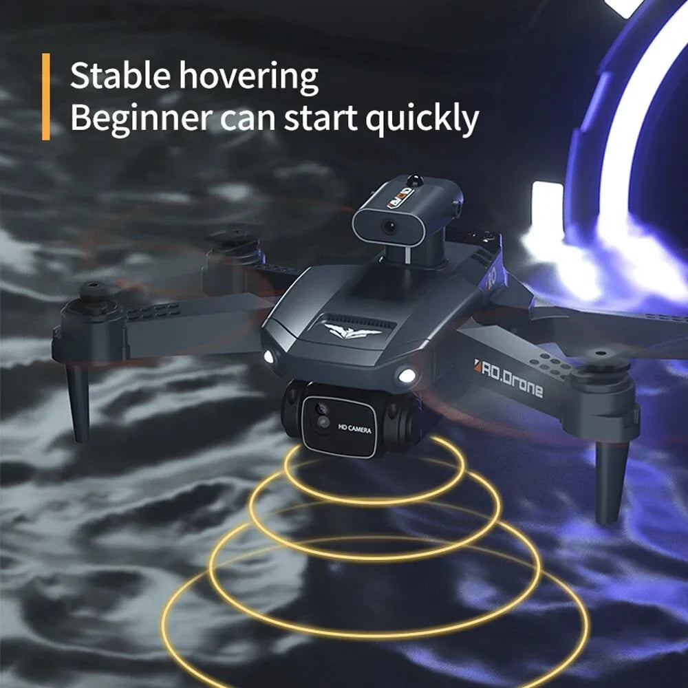 for Quadcopter Obstacle Professional Toys 6CH RC Drone 4K Avoidance Dual Drone Camera Helicopter Battery Foldable RC Boys Kids 3PC
